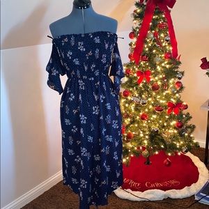 Blue Floral Jumpsuit